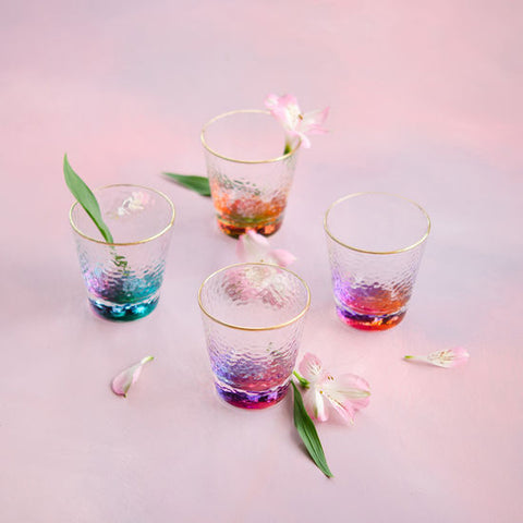 Colorful Bottom Glass