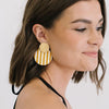 Barton Stripe Circle Earrings