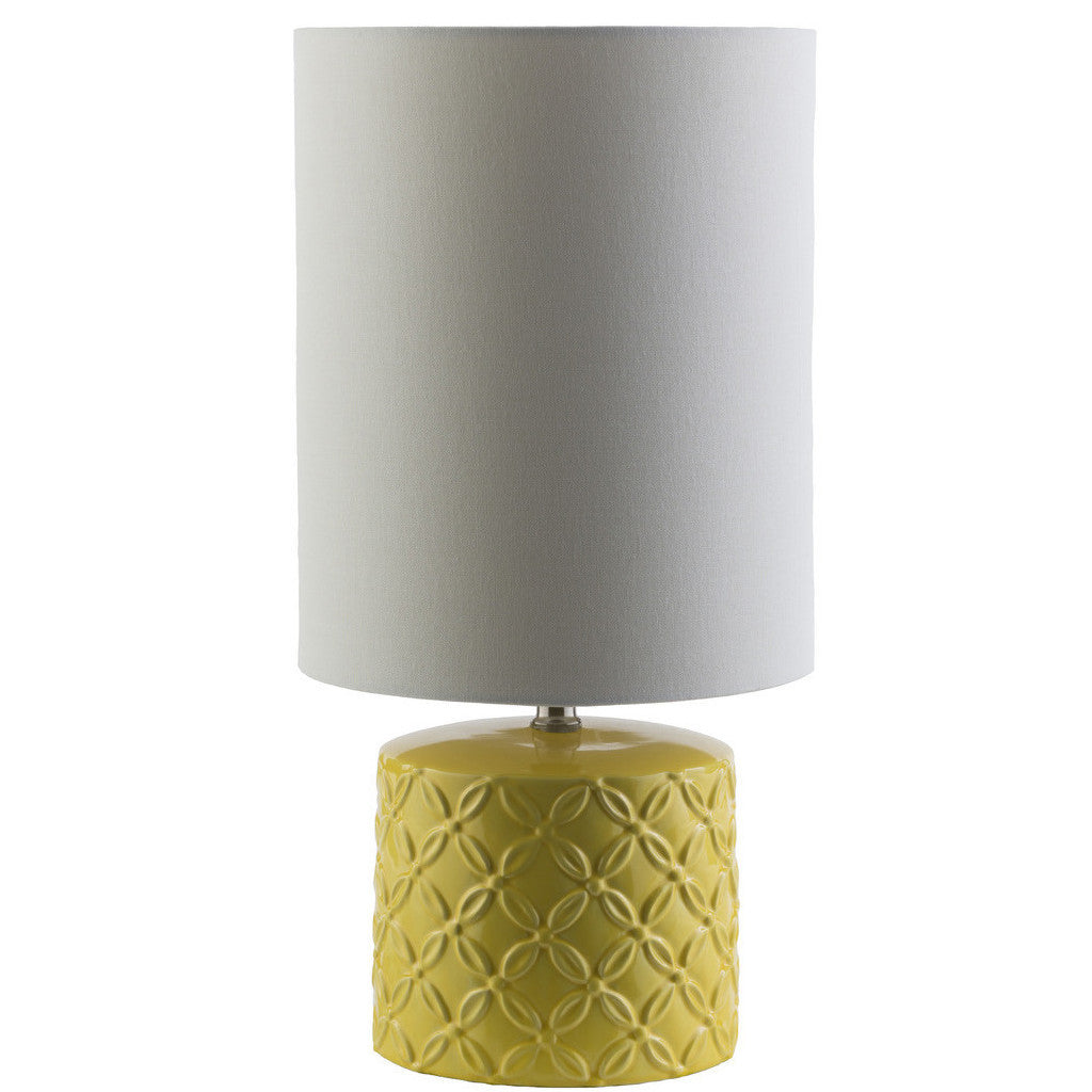 Yellow Ceramic Table Lamp